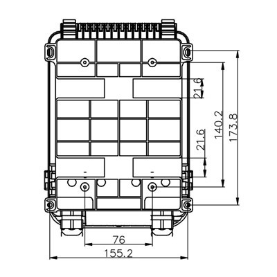 Fiberoptisk distributionsboks Ftth